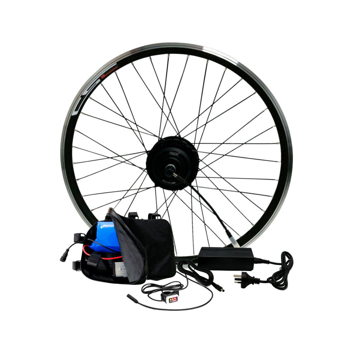 Електрокомплект для велосипеда MXUS 36В 350Вт редукторний з літій-іонним акумулятором Liion 10Ah