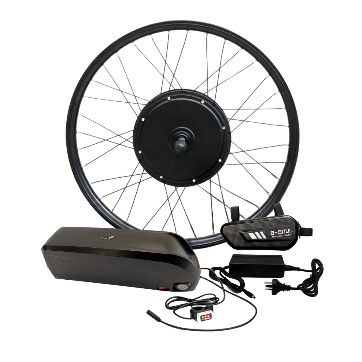 Електронабір для велосипеда 48В 1000Вт безредукторний з літій-іонним акумулятором 25Ah