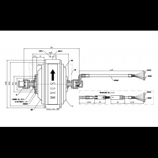 Мотор-колесо для велосипеда 350W MXUS XF07 переднє